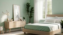 Attachment for Membawa Ketenangan ke Ruang Tidur: Inspirasi Desain dengan Nuansa Hijau Mint yang Menyejukkan