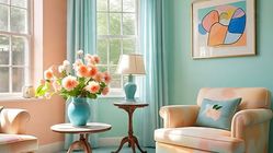 Attachment for Peach, Mint, Biru Langit: Trik Cantik untuk Ruang Rumah yang Menyenangkan dan Hangat